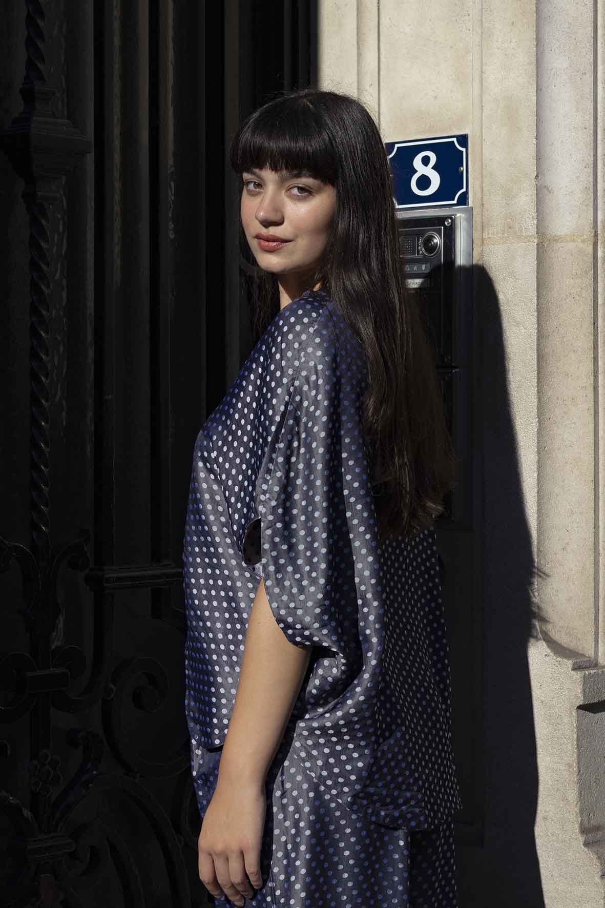 Polka Dots Silk Top - Special Design