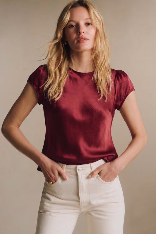 Silk Top Baby-Tee Red Bordeaux