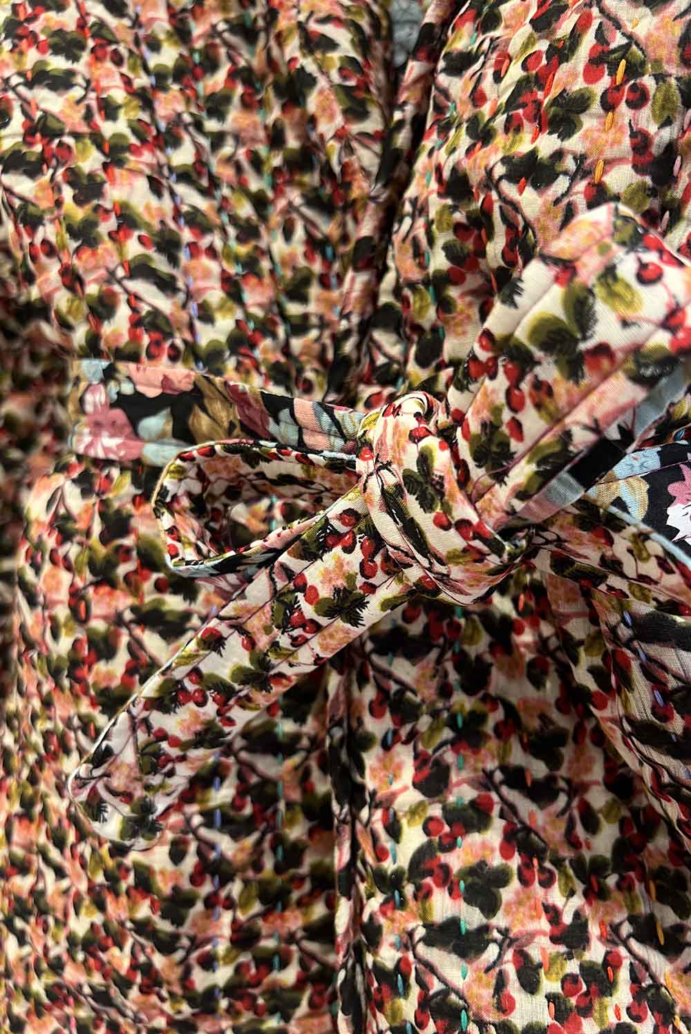 Cotton Quilted Jacket CHERRY