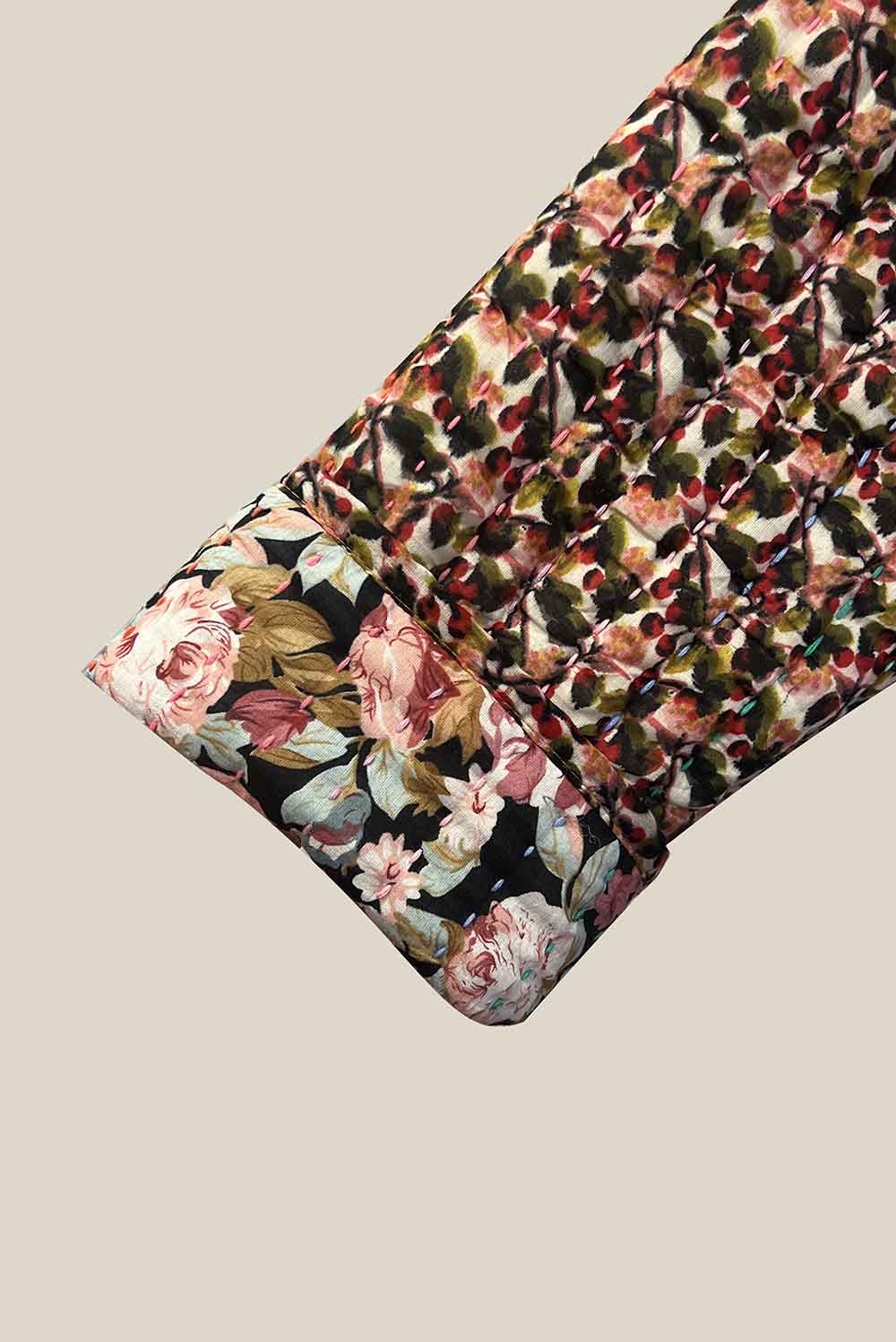 Cotton Quilted Jacket CHERRY