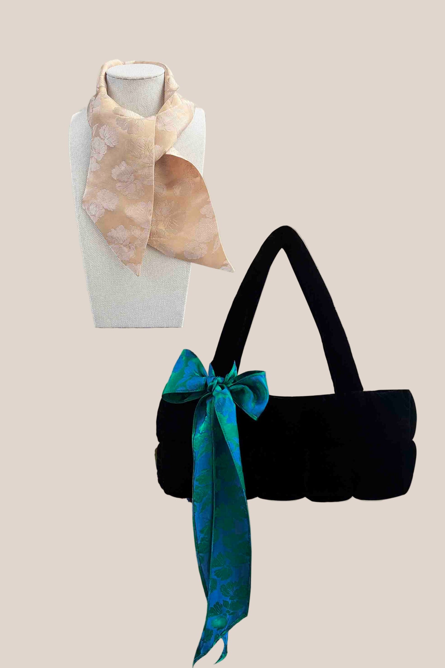 Set 2 Twilly Ribbon Scarves