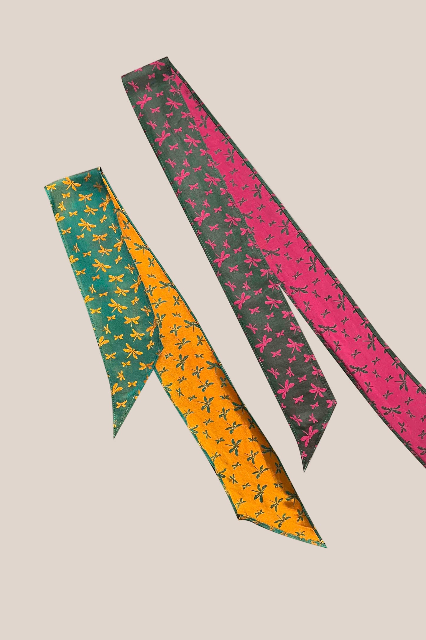 Set 2 Twilly Ribbon Scarves