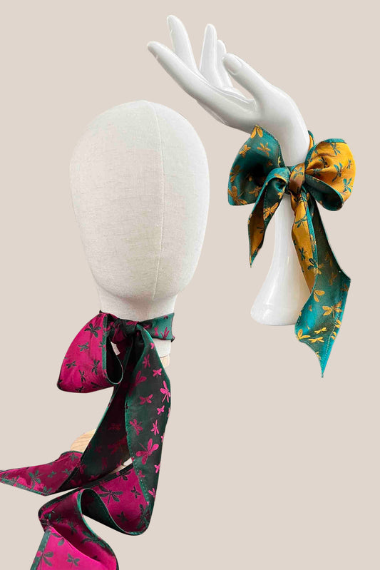 Set 2 Twilly Ribbon Scarves