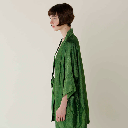 Green Signature Kimono Set