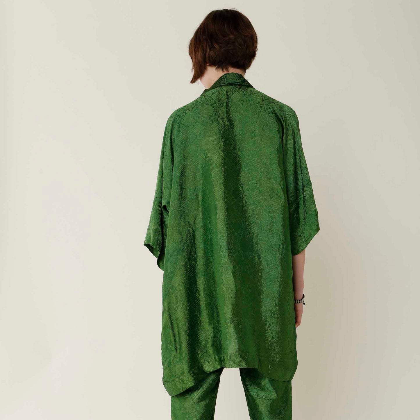 Green Signature Kimono Set