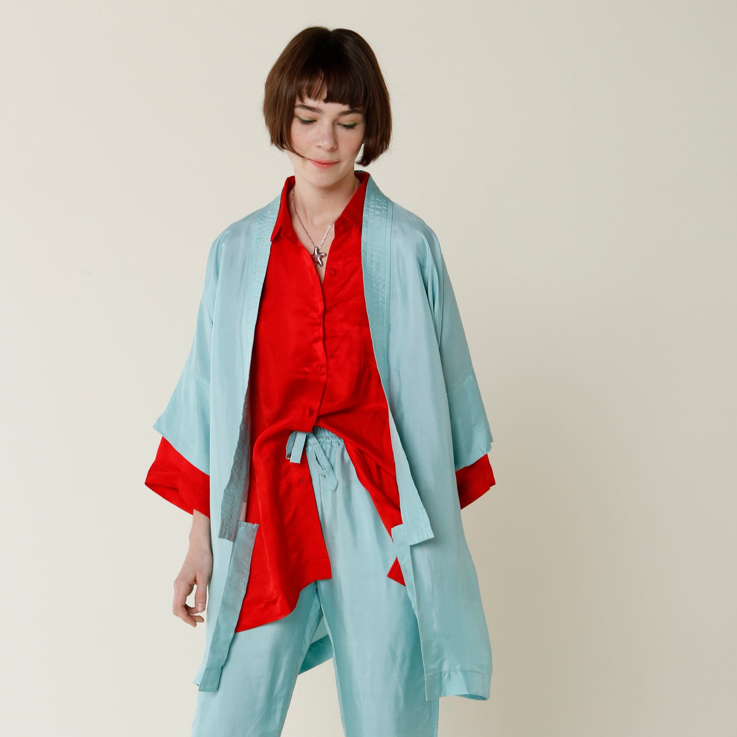 Mint Signature Kimono Set