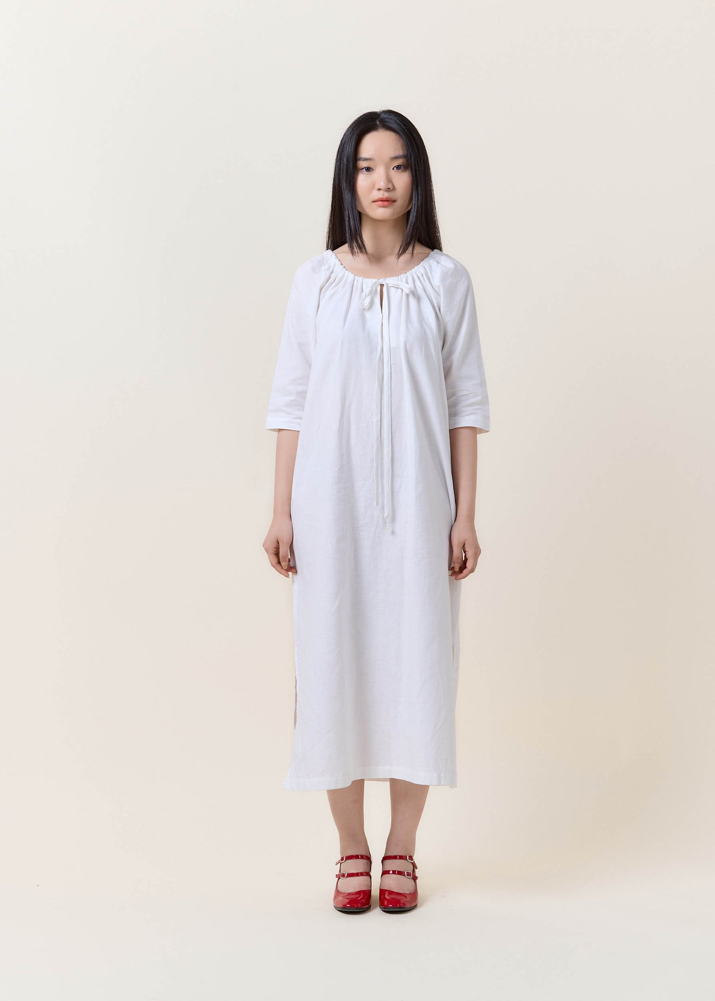 Relaxed Long Cotton Dress