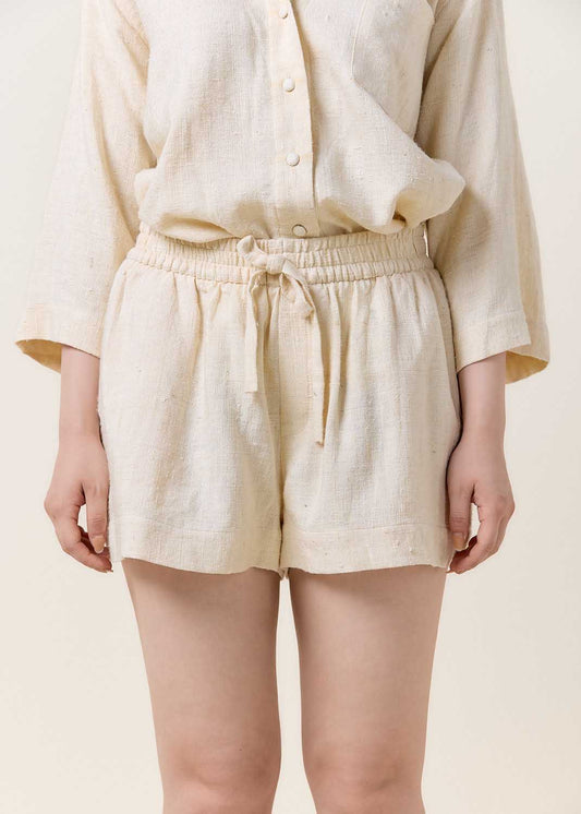 Beige Relaxed Shorts