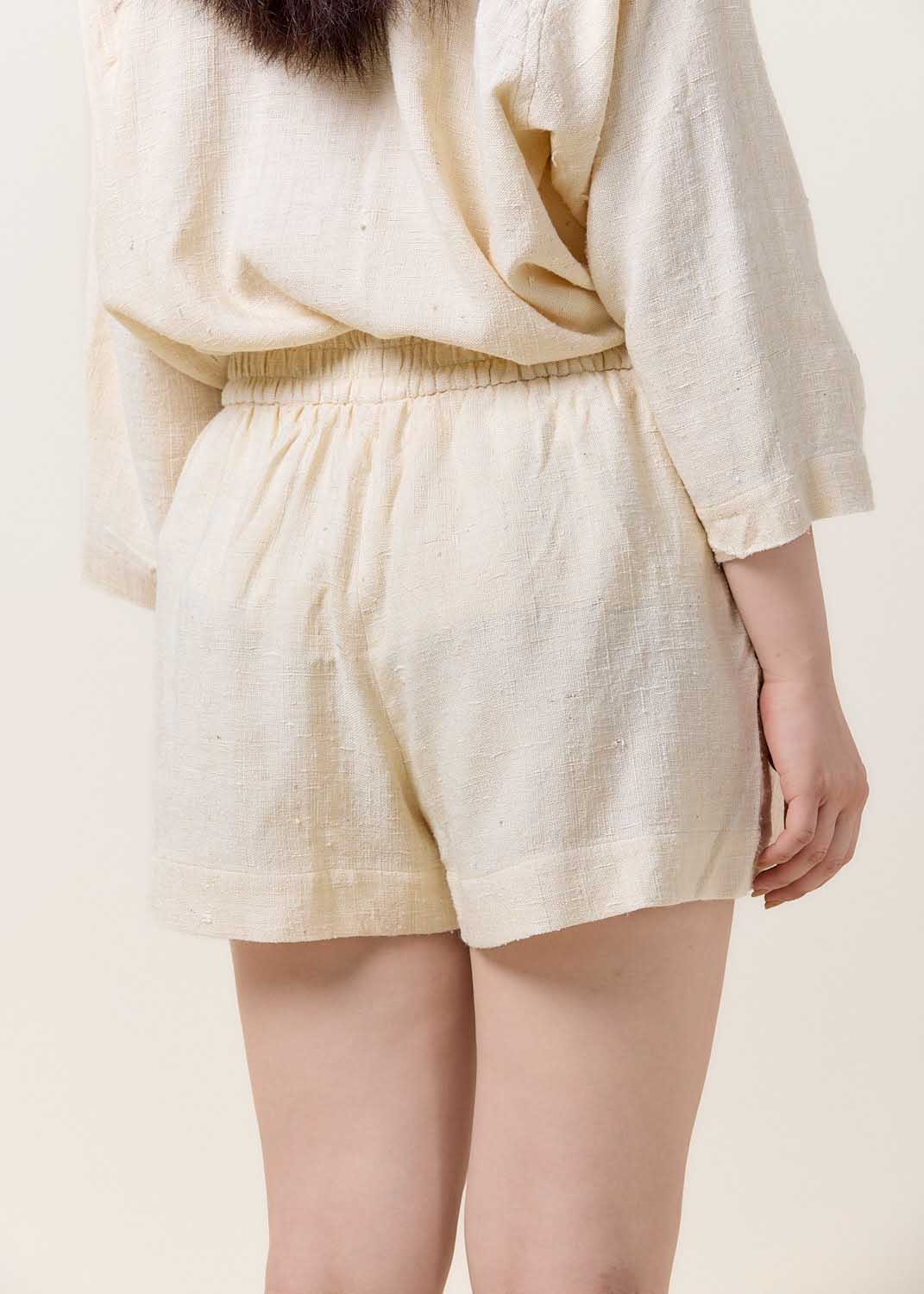 Beige Relaxed Shorts