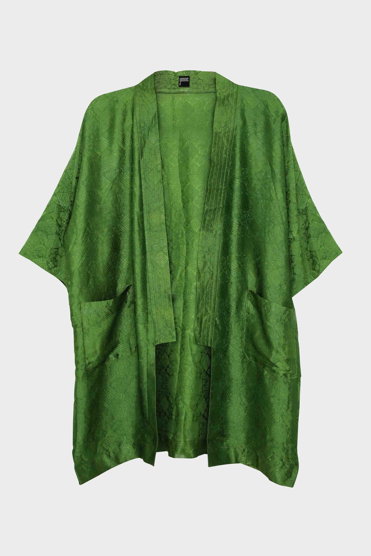 Green Signature Kimono Set