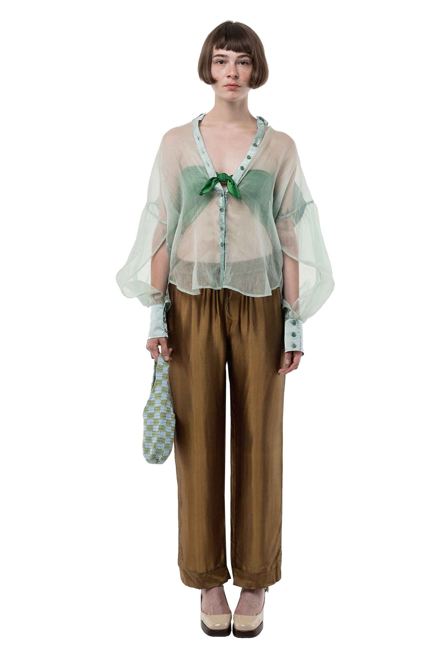 Transparent silk blouse - PREDORDER