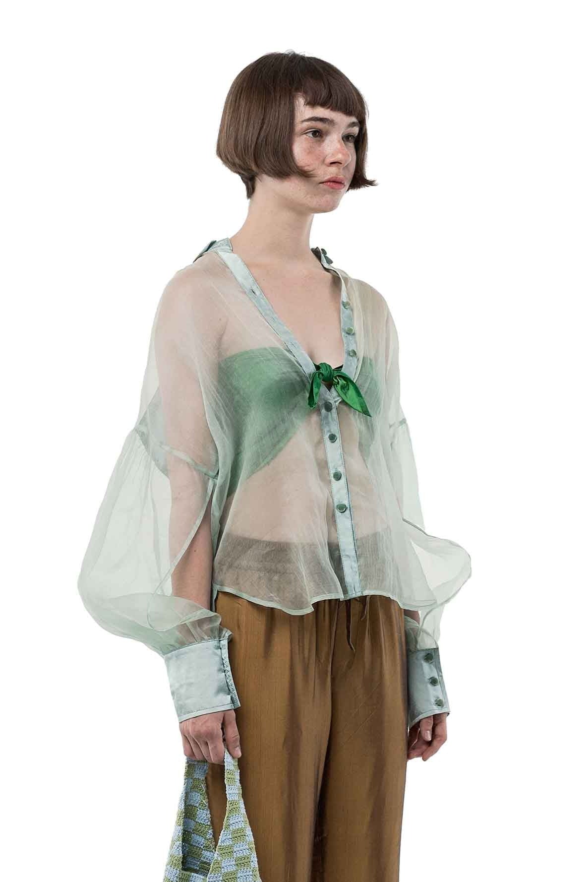 Transparent silk blouse - PREDORDER