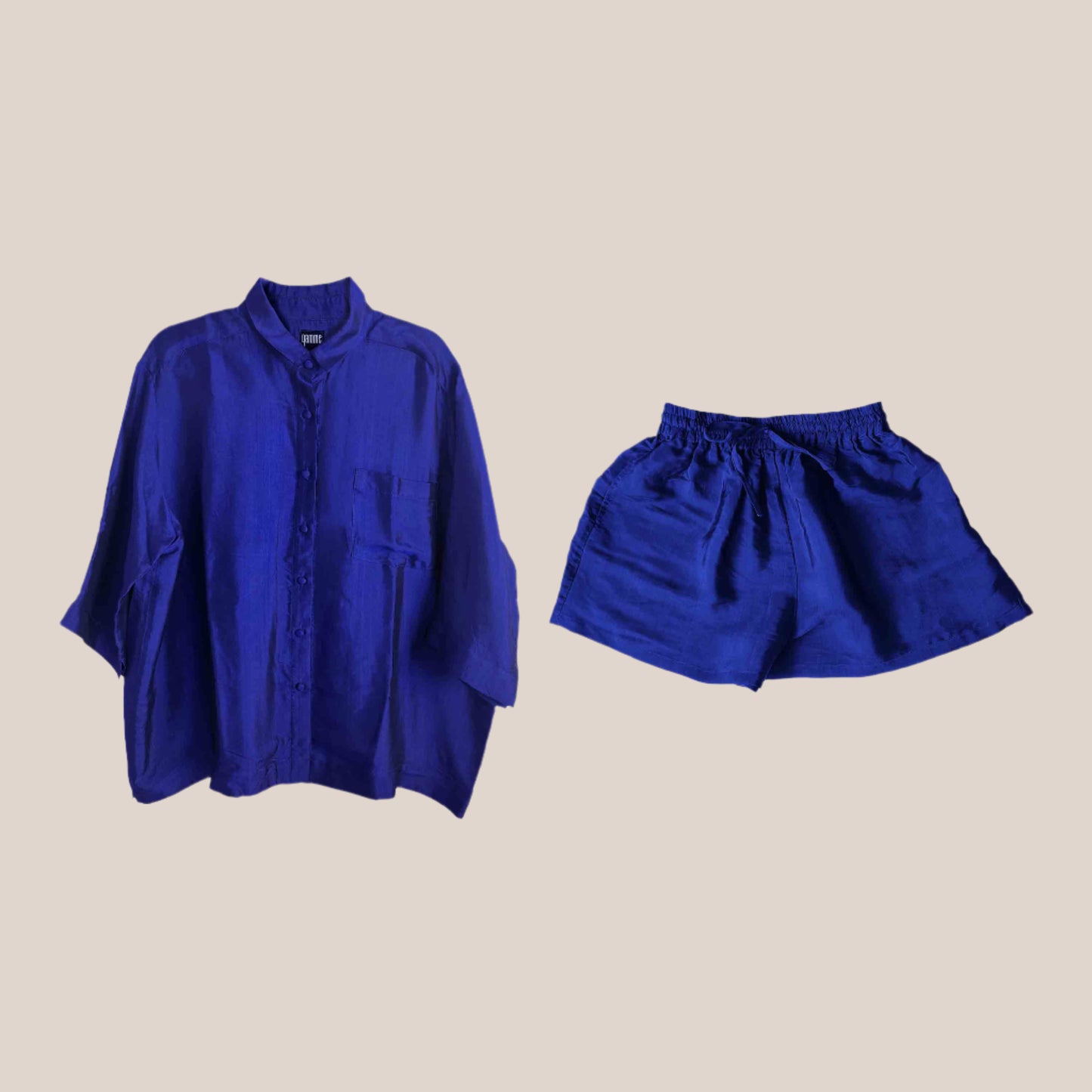 Set Silk Shirt and Shorts