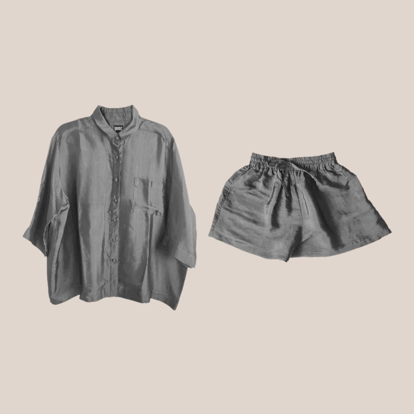 Set Silk Shirt and Shorts